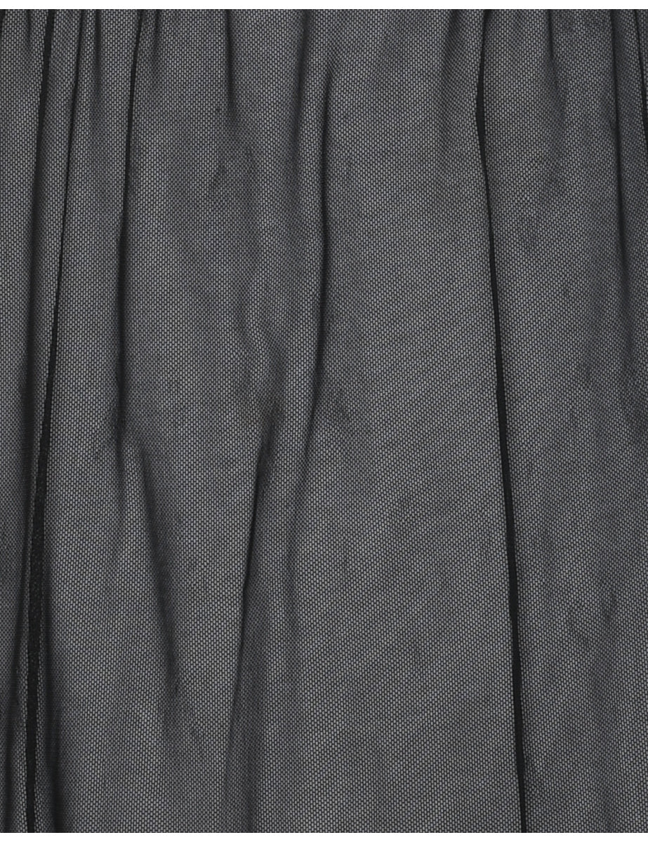 Black Classic Sheer Babydoll - M