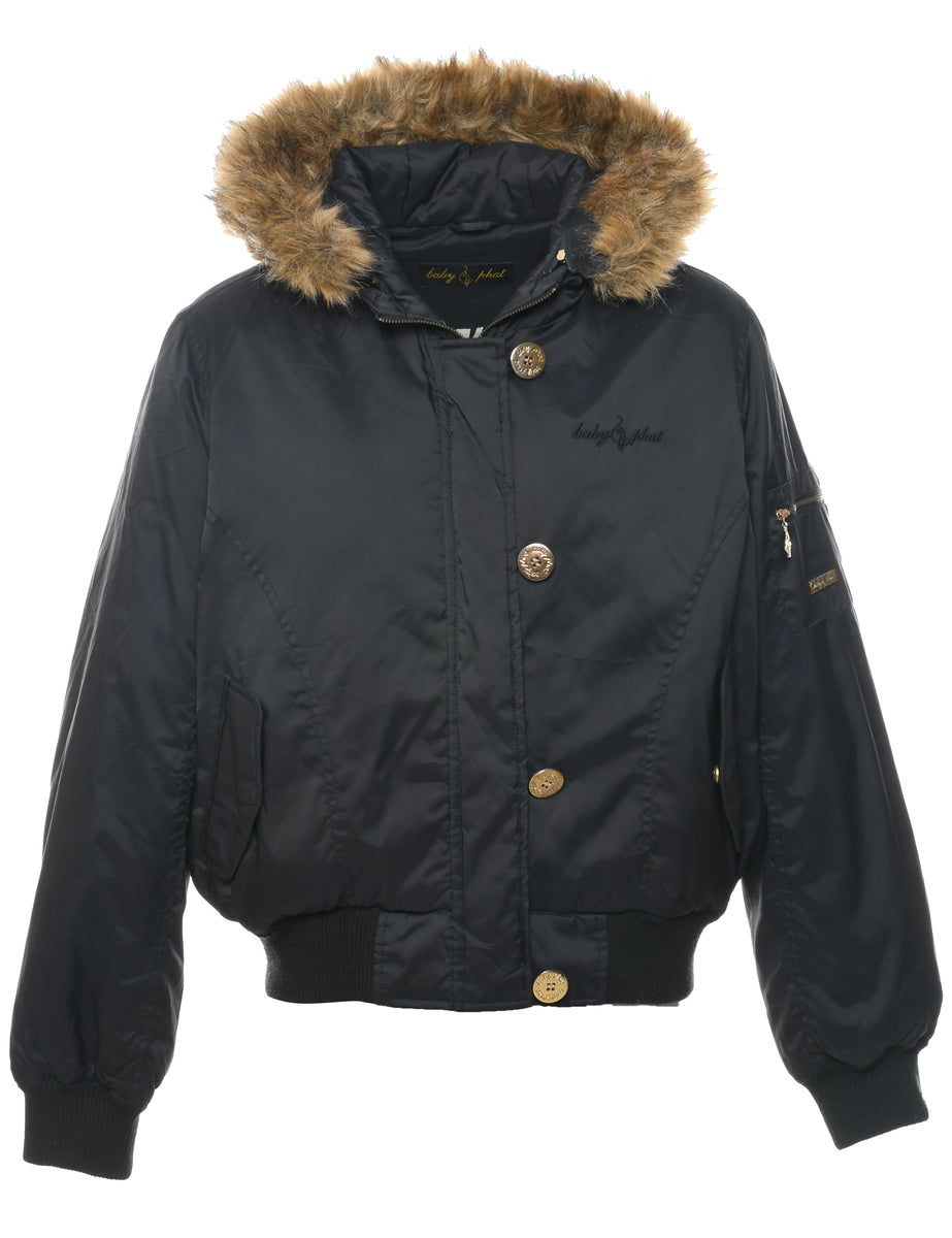 Hooded Puffer Jacket - L