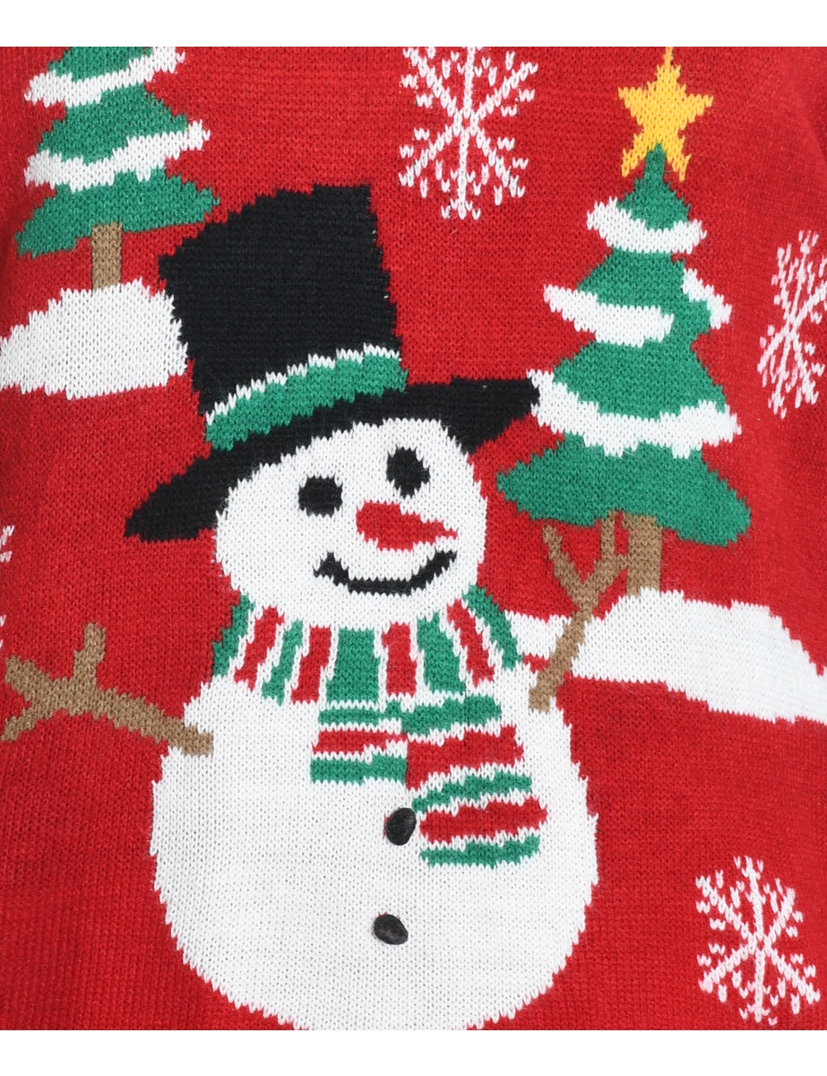 Snowman Christmas Jumper - S