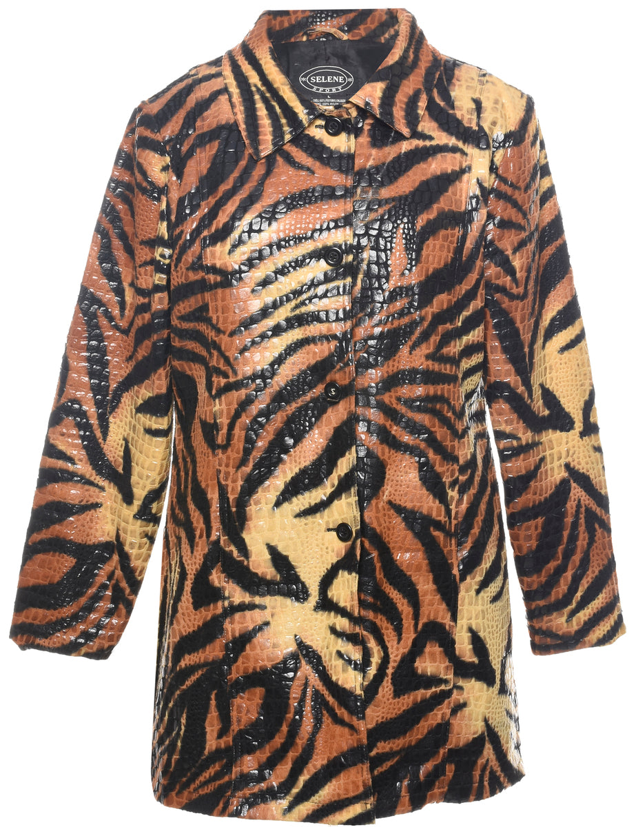 Animal Print Evening Jacket - L