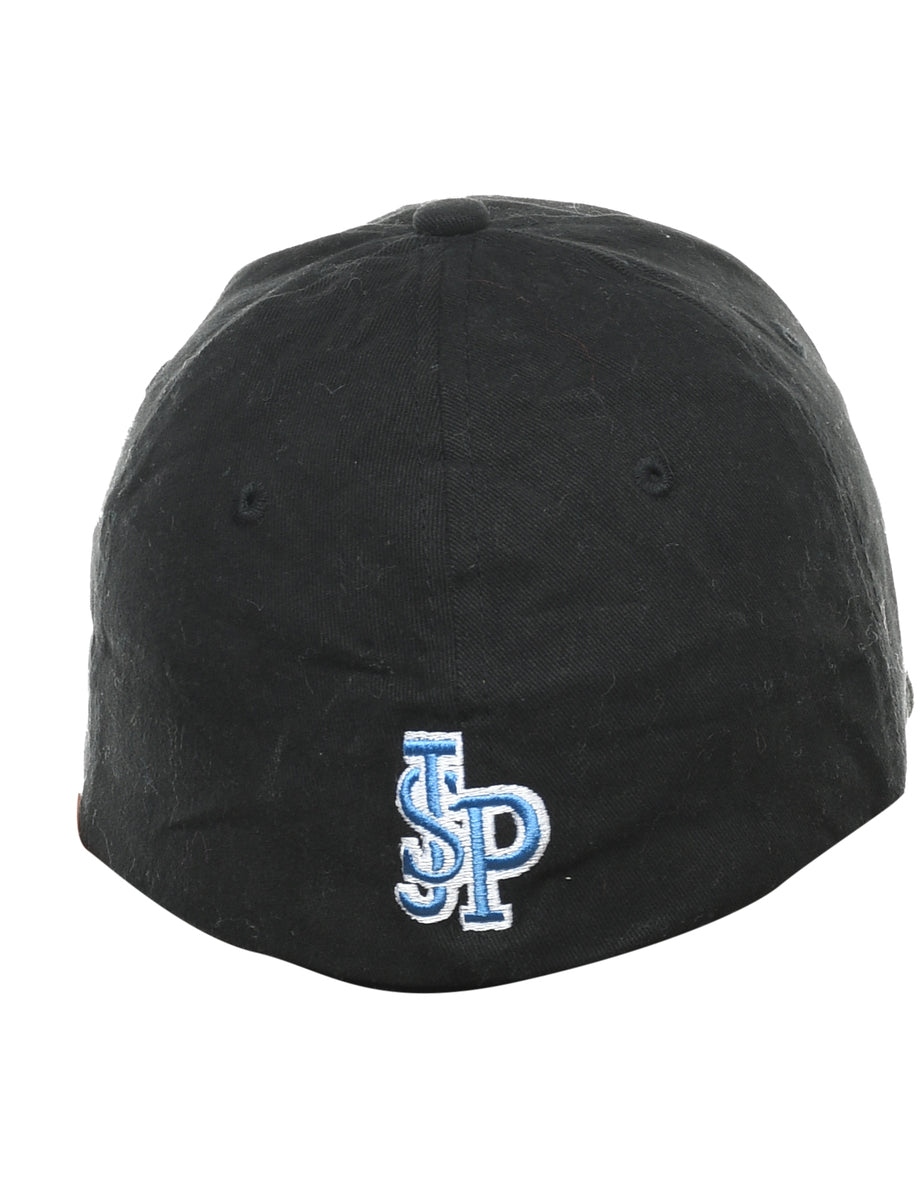 Black Embroidered Cap - XS