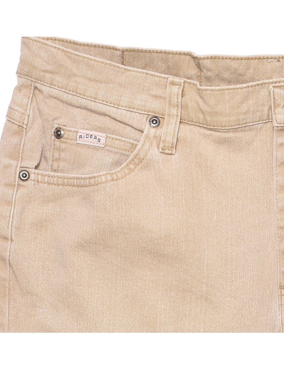 Light Brown Tapered Jeans - W34 L28
