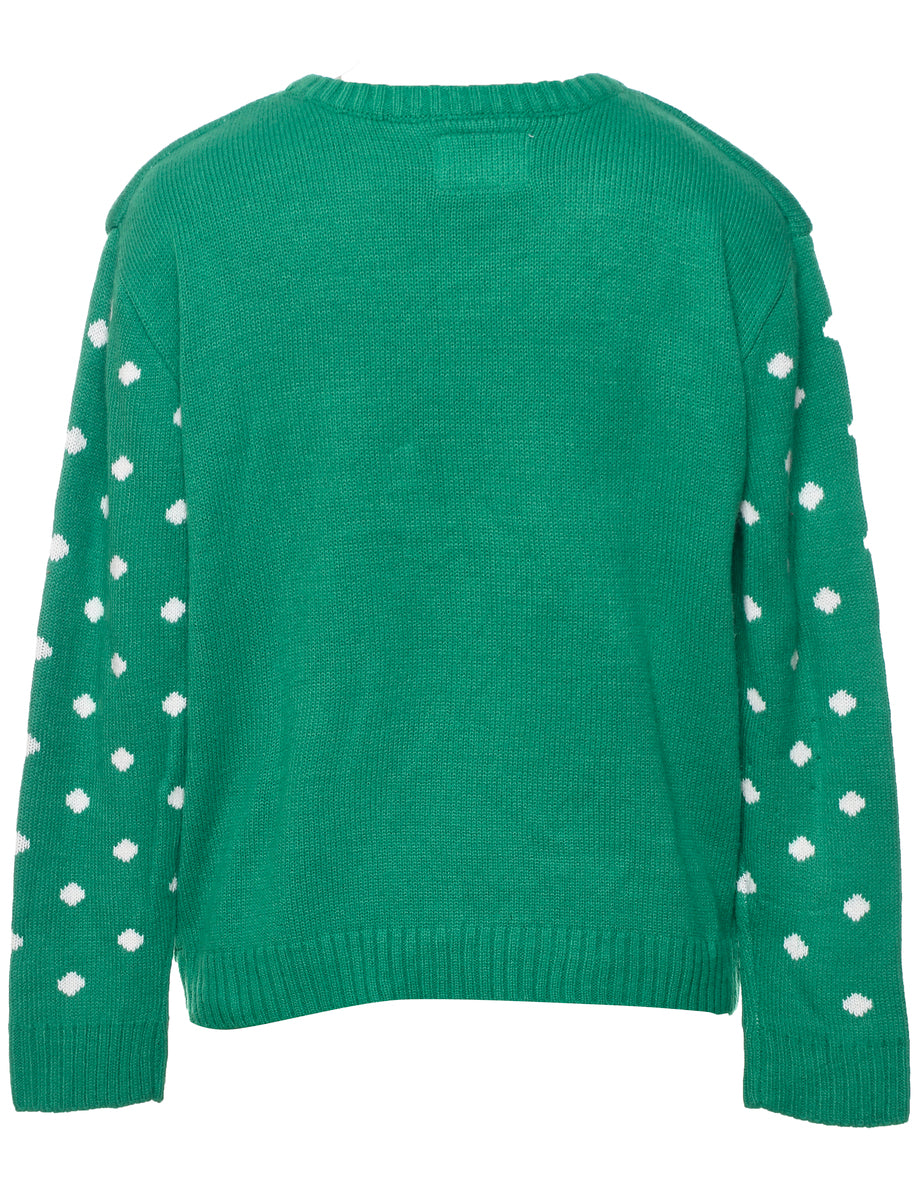 Reindeer Christmas Jumper - M