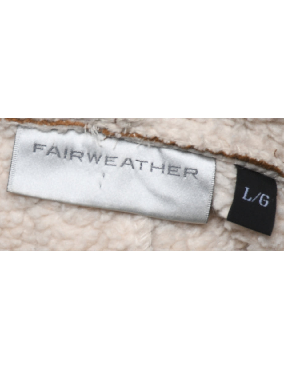 Hooded Brown Coat - L