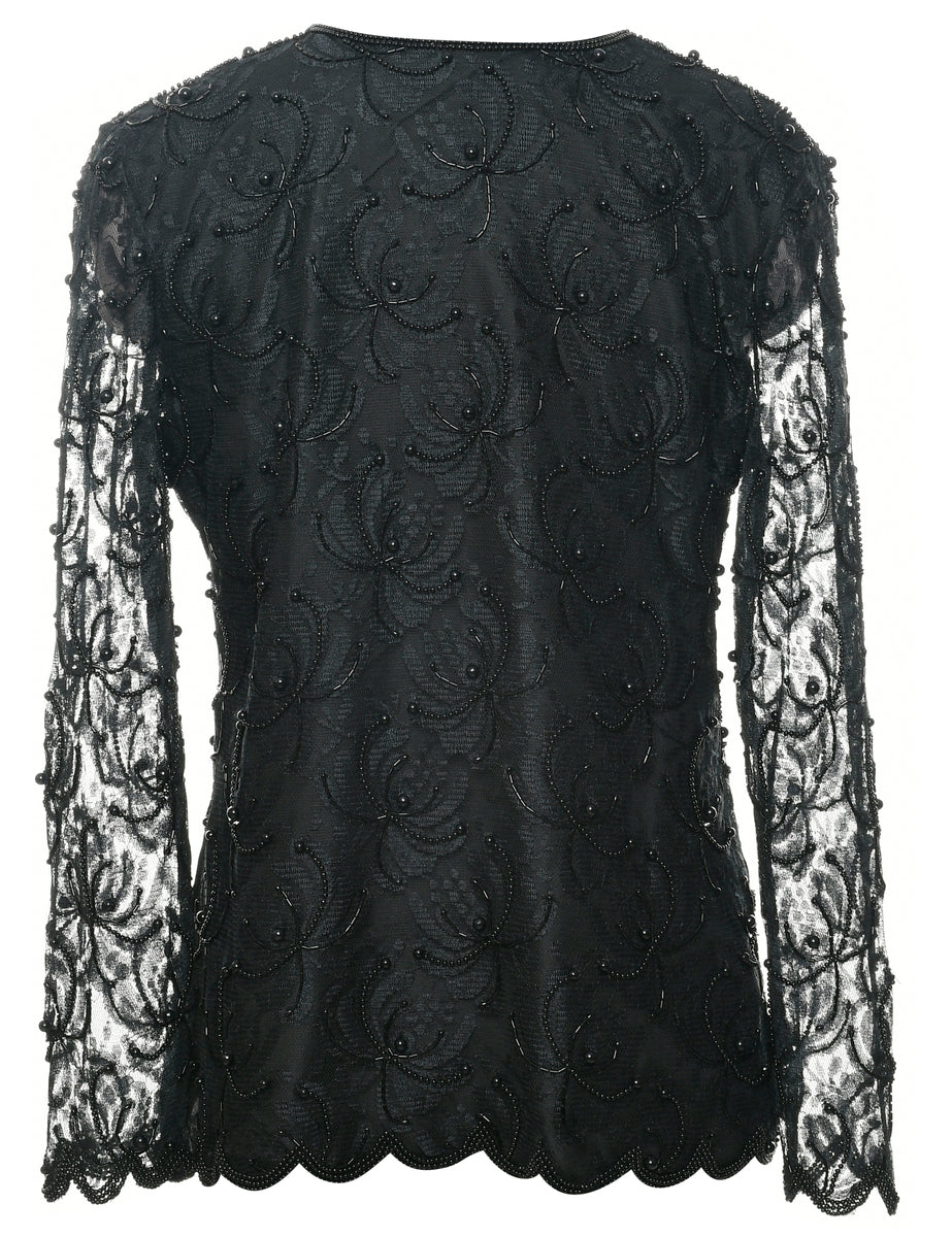 Beaded Evening Top - M