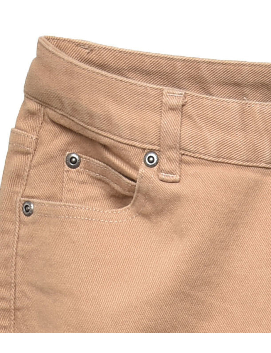 Light Brown Straight Fit Jeans - W26 L26
