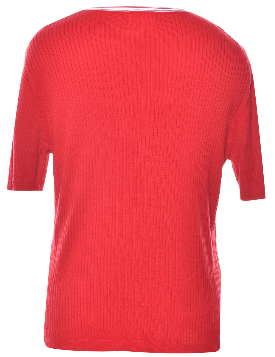 Cable Knit Jumper - M