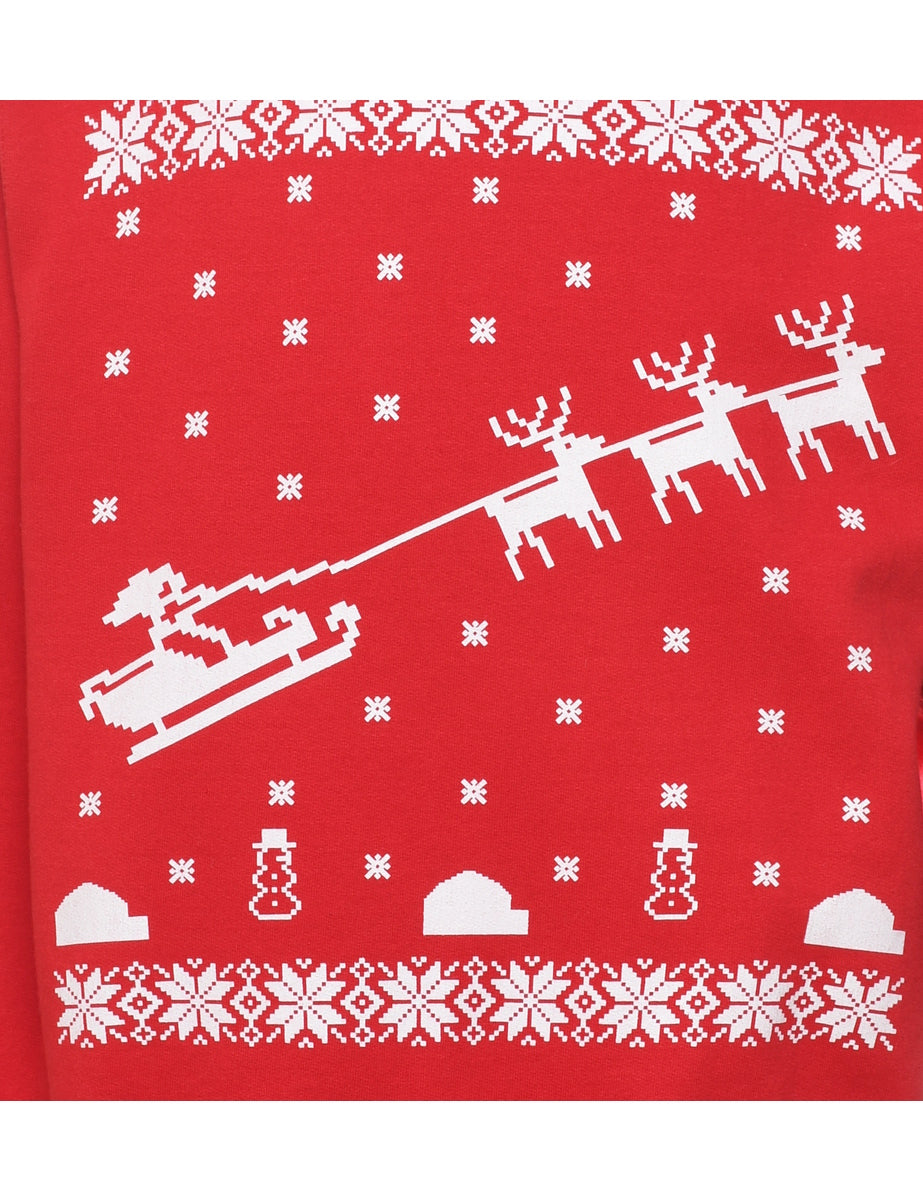 Reindeer Christmas Sweatshirt - S