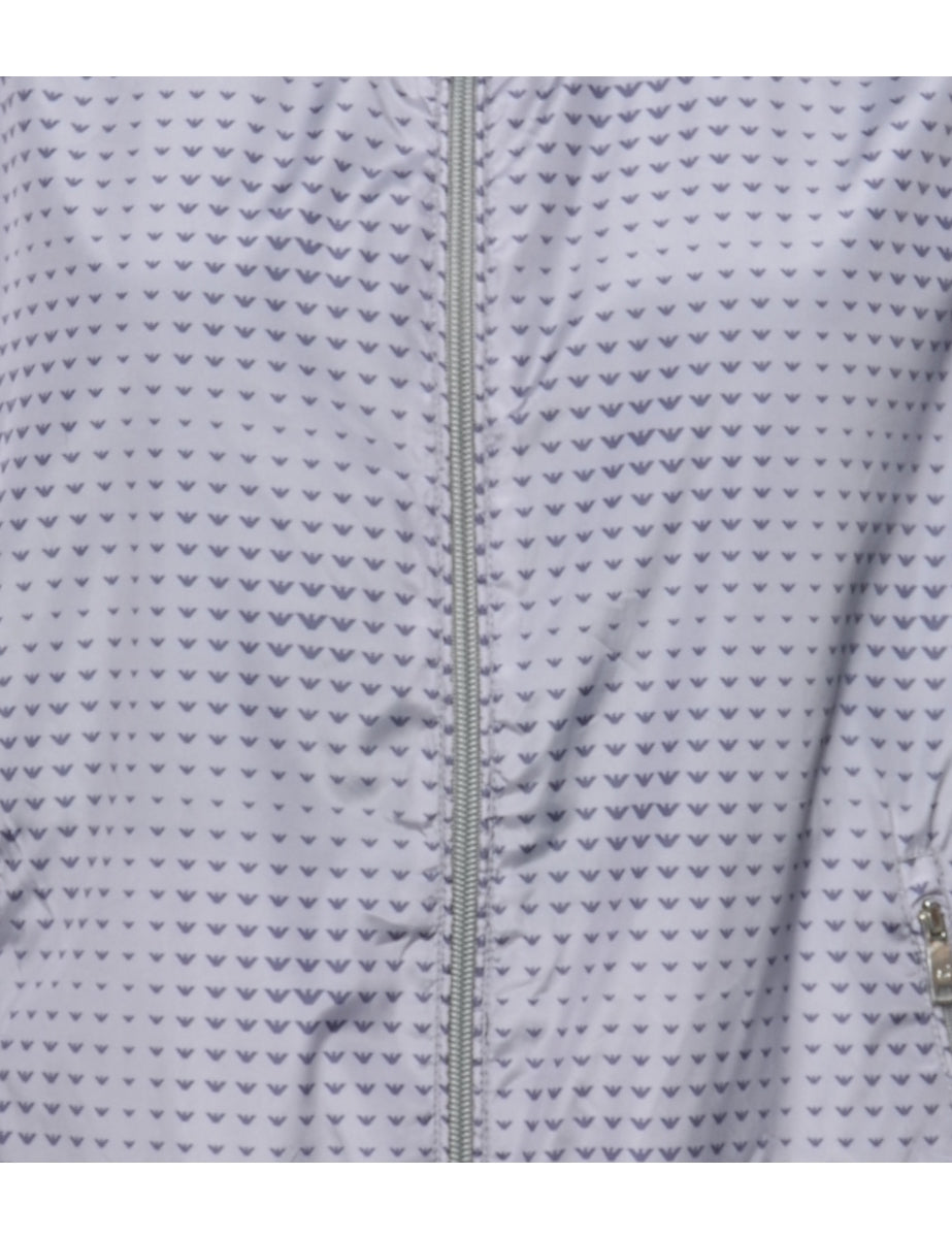 Zip Front Hooded Jacket - M
