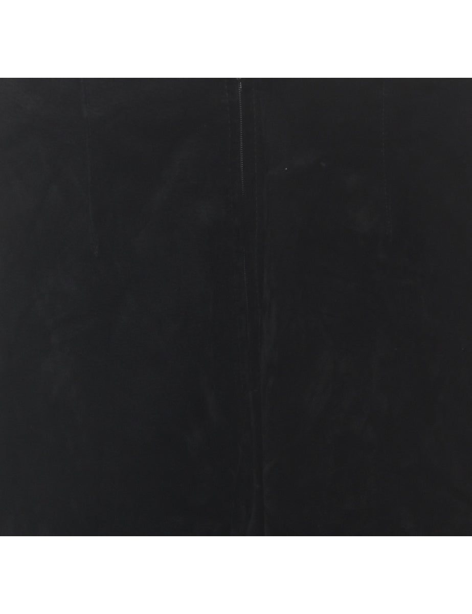 Suede Black Tapered Trousers - W31 L28