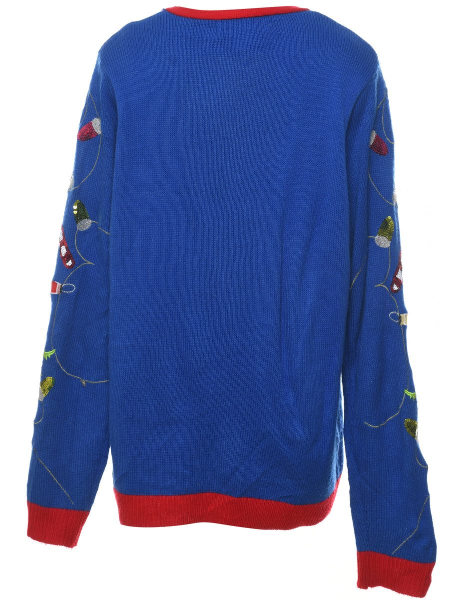 Snowman Christmas Jumper - L