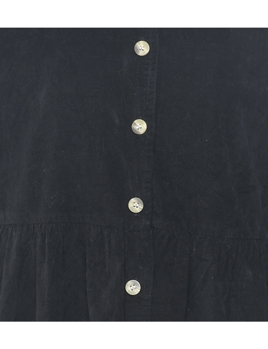 Corduroy Shirt Dress - M