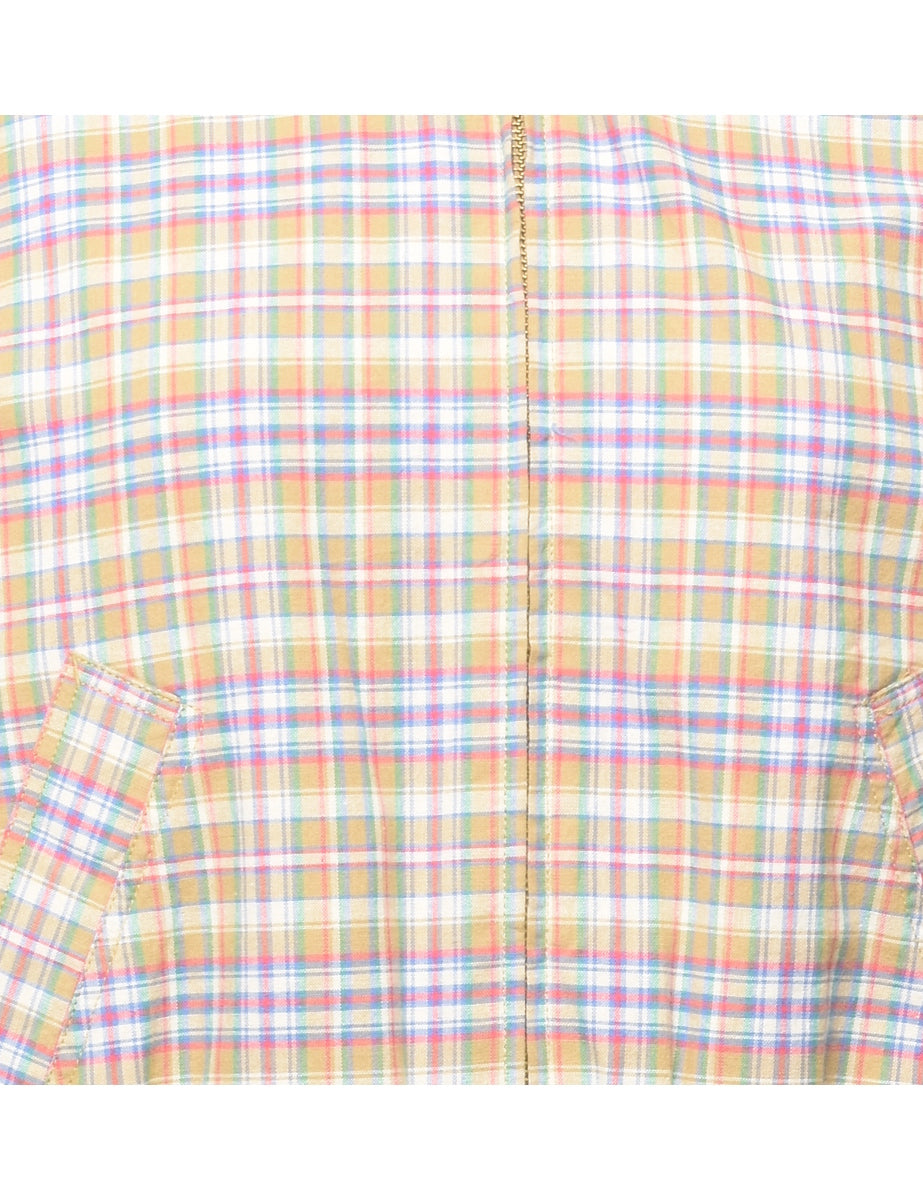 Checked Pattern Jacket - M