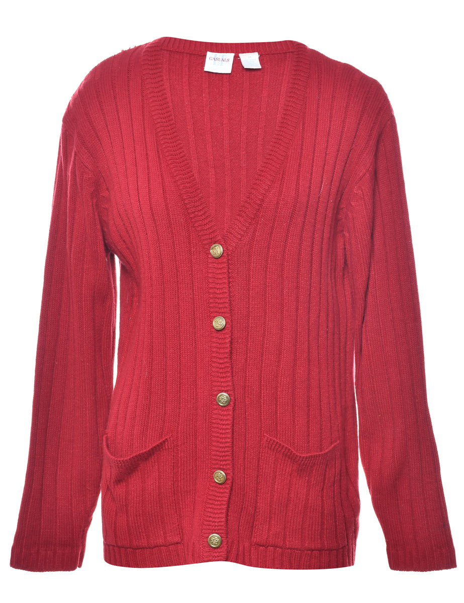 Maroon Cardigan - M