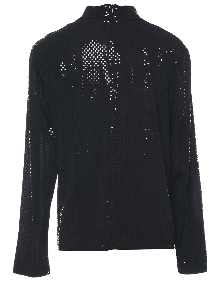 Long Sleeved Evening Top - L