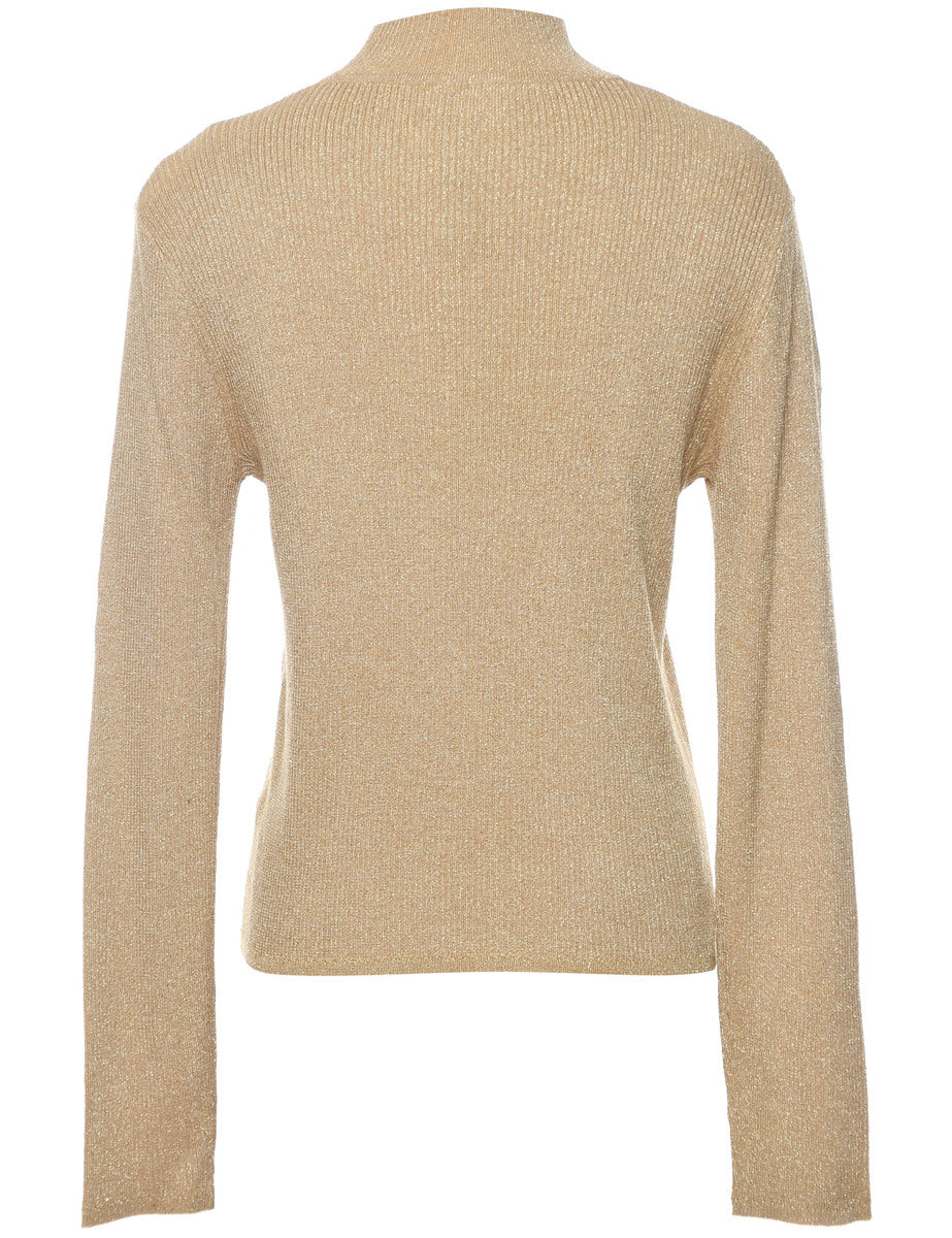 Lurex Thread Pattern Jumper - M