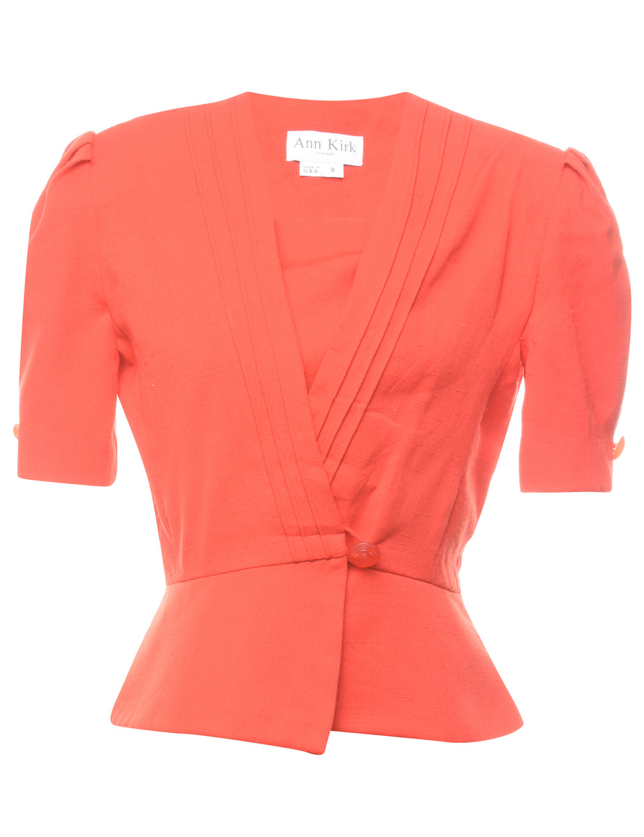 Short Sleeve Red Jacket - M