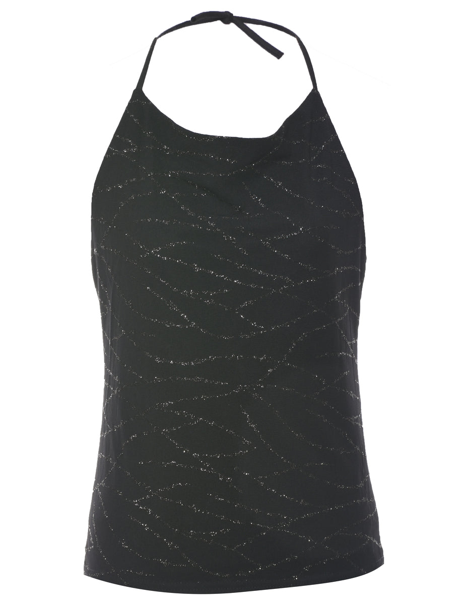 Metallic Evening Top - S