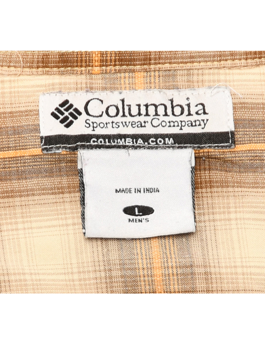 Beige Columbia Corduroy Shirt - L
