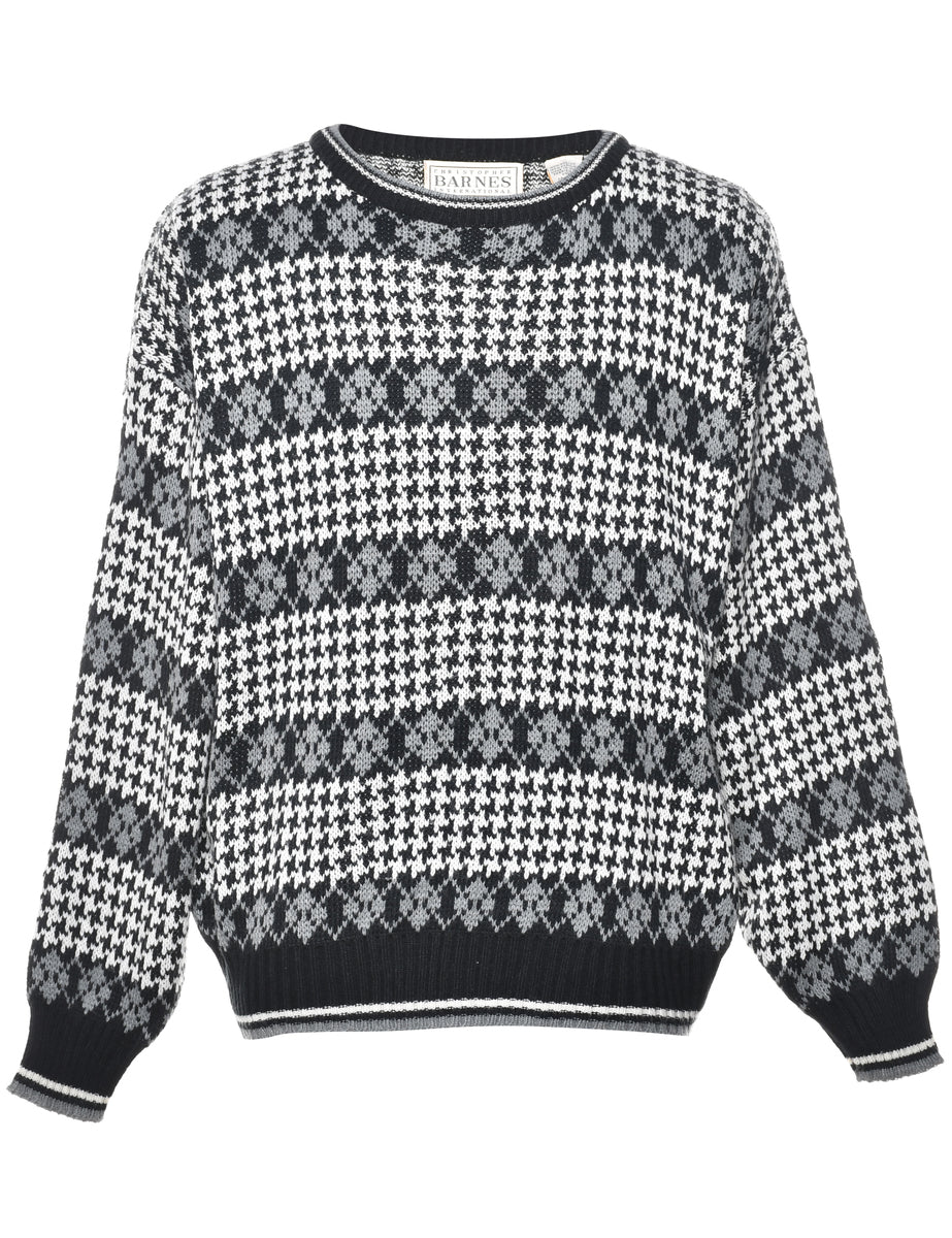 Geometric Pattern Jumper - L