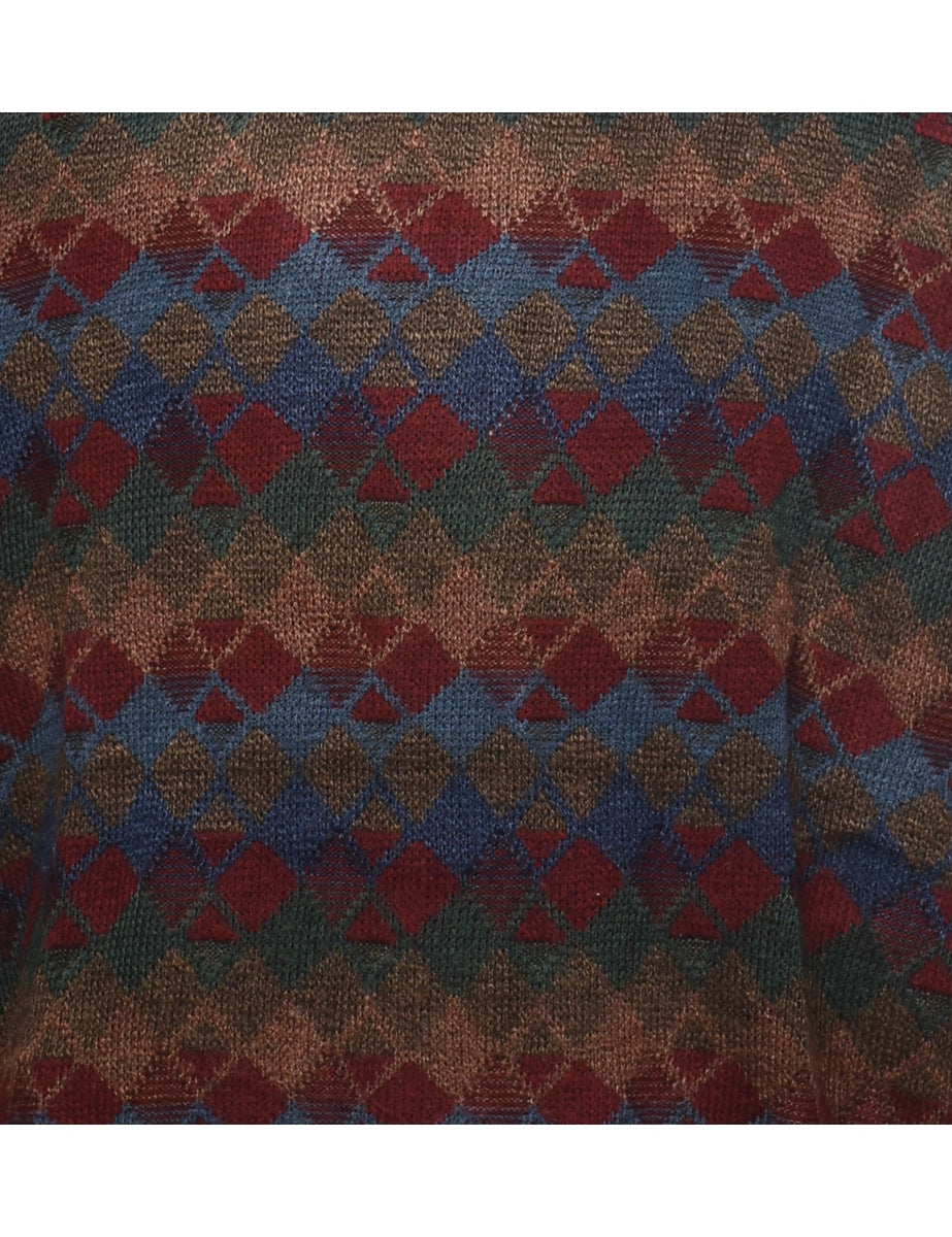 Van Heusen Geometric Pattern Jumper - XL