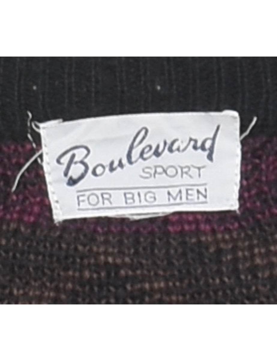 Herringbone Tweed Jumper - XL