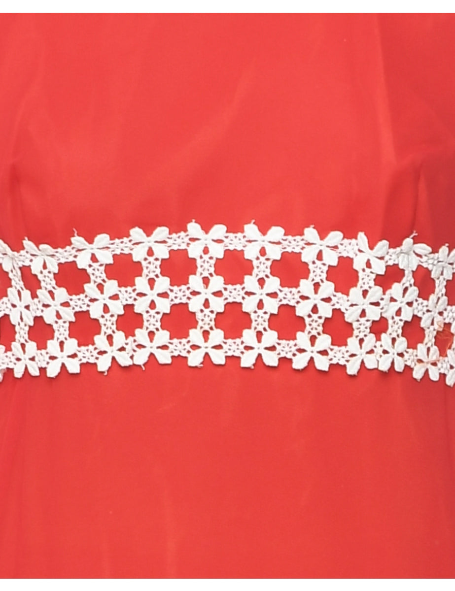 Red Maxi Dress - XS