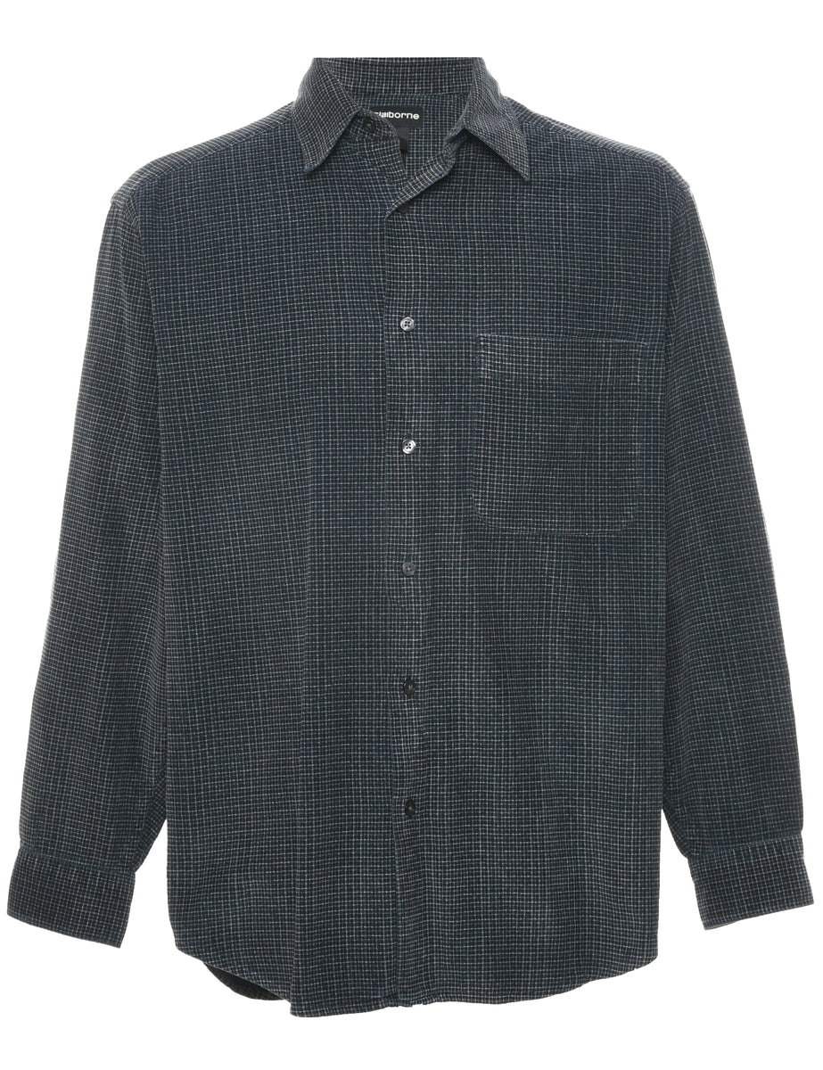 Corduroy Checked Shirt - M