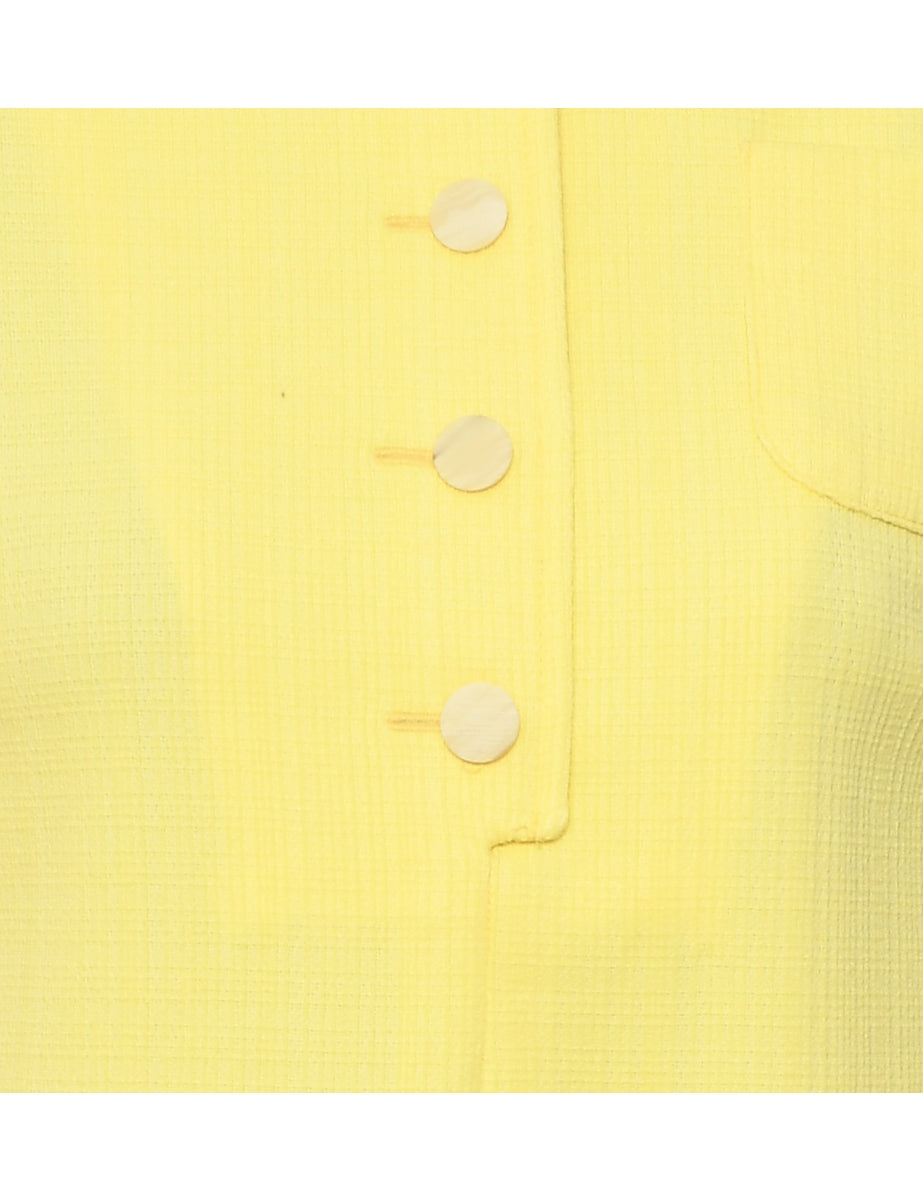 Sleeveless Yellow Dress - S