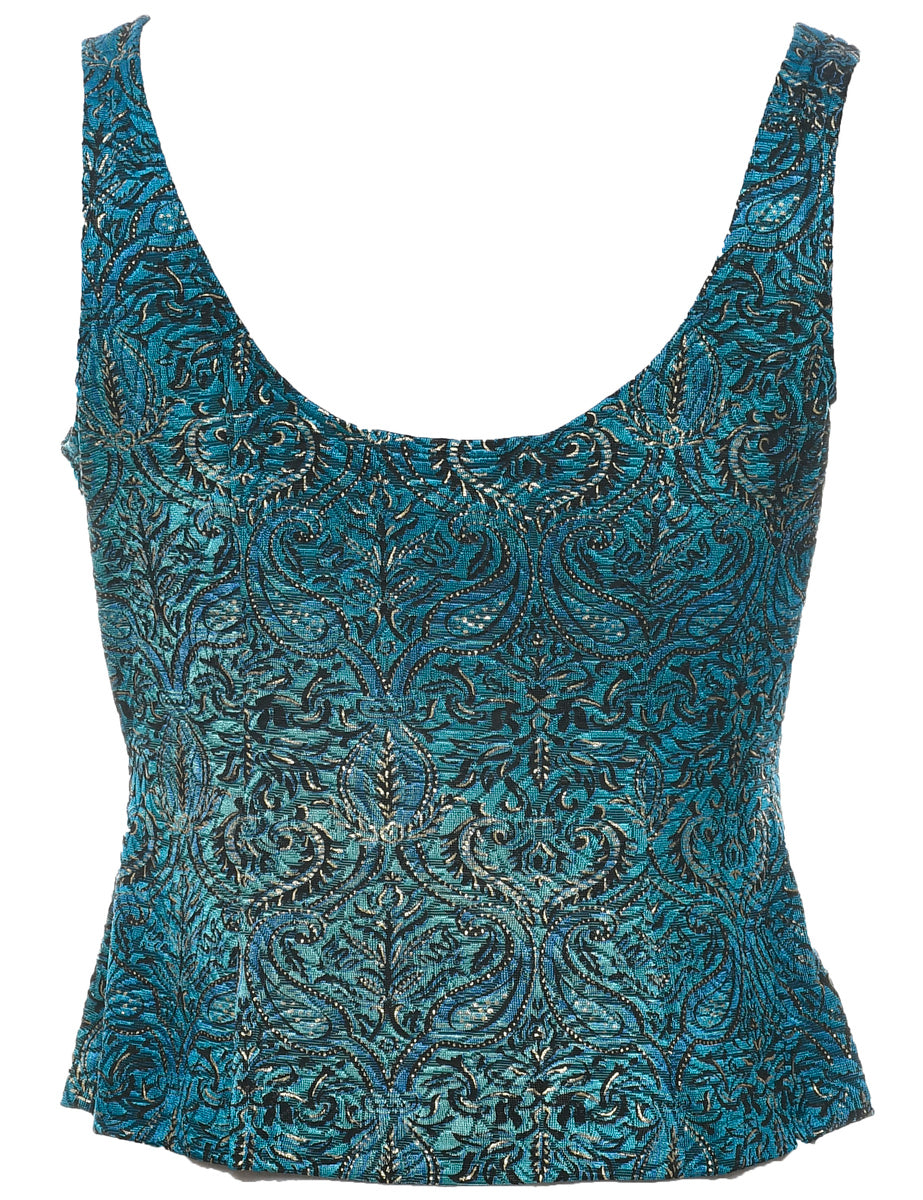 Paisley Evening Top - M