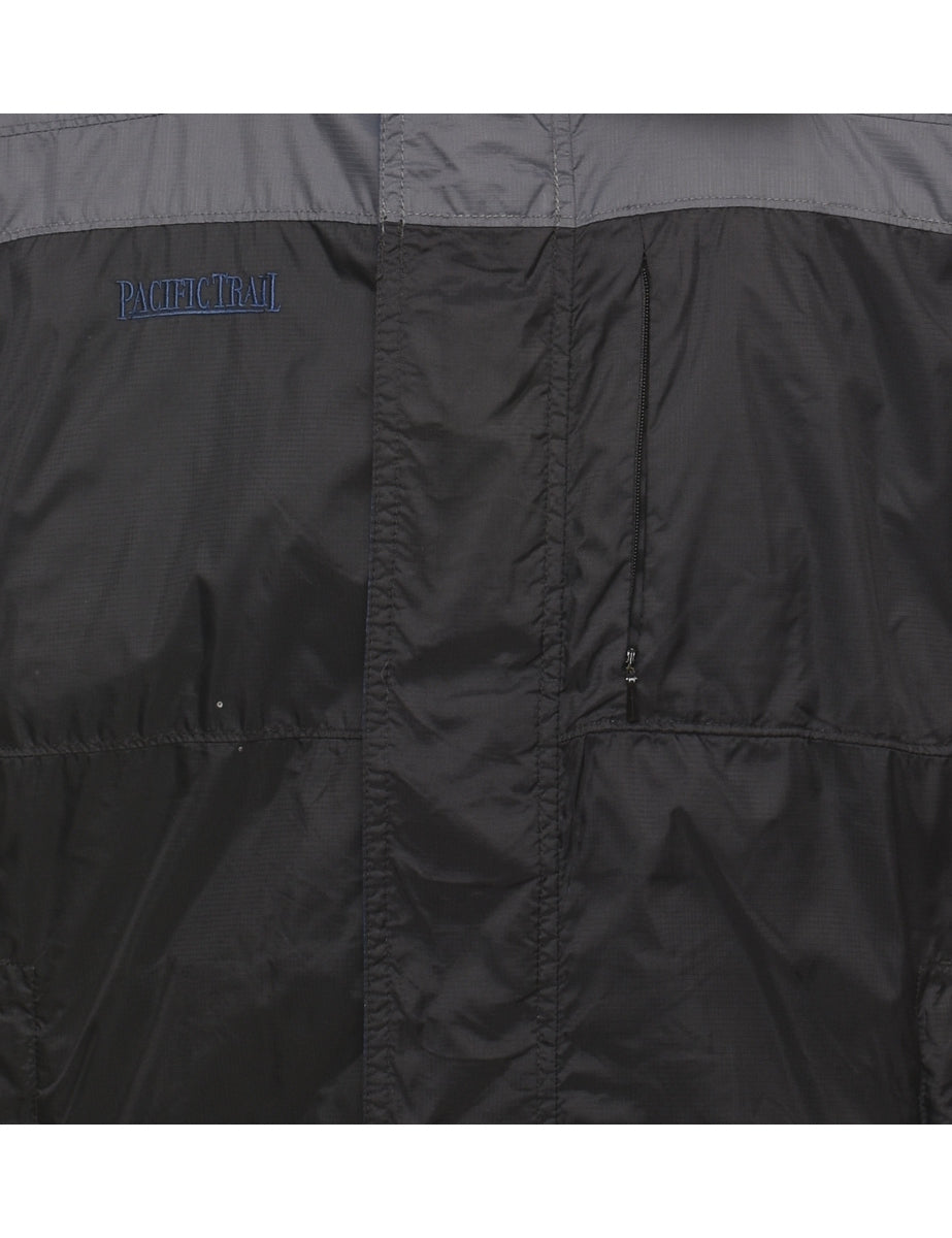 Pacific Trail Black, Navy & Grey Nylon Jacket - XL