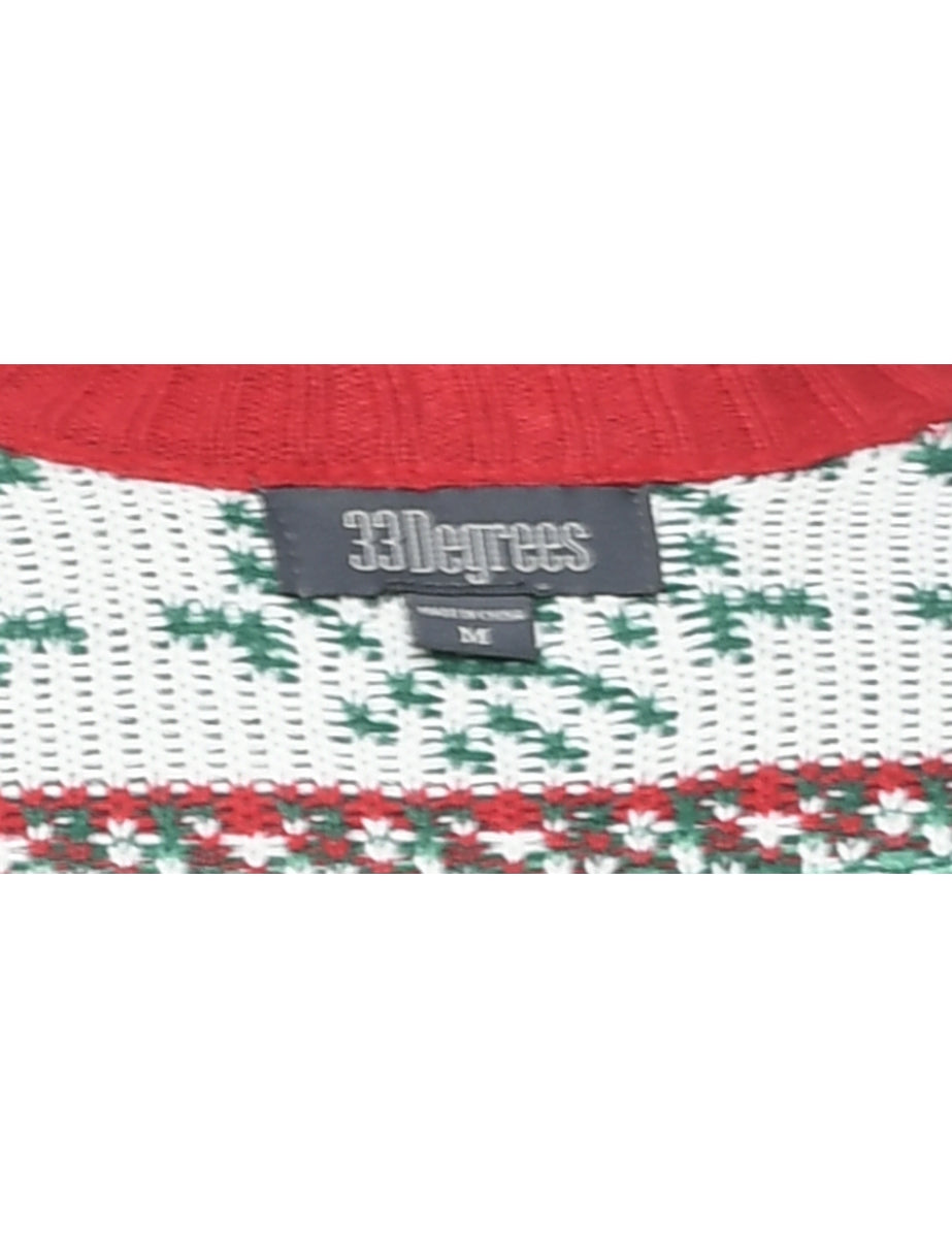 Dark Green Christmas Jumper - M