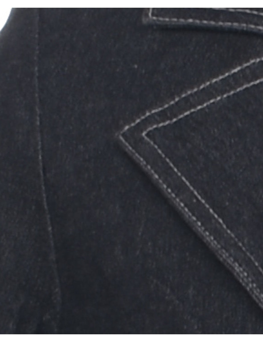 Dark Grey Denim Jacket - S
