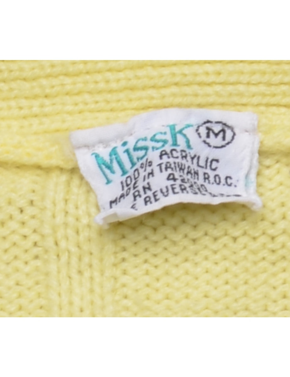 Cable Knit Cardigan - M