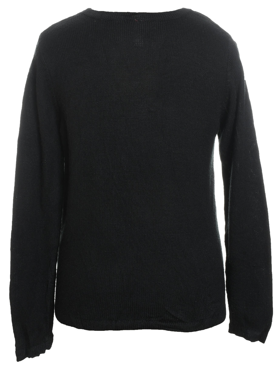 Black Christmas Jumper - M