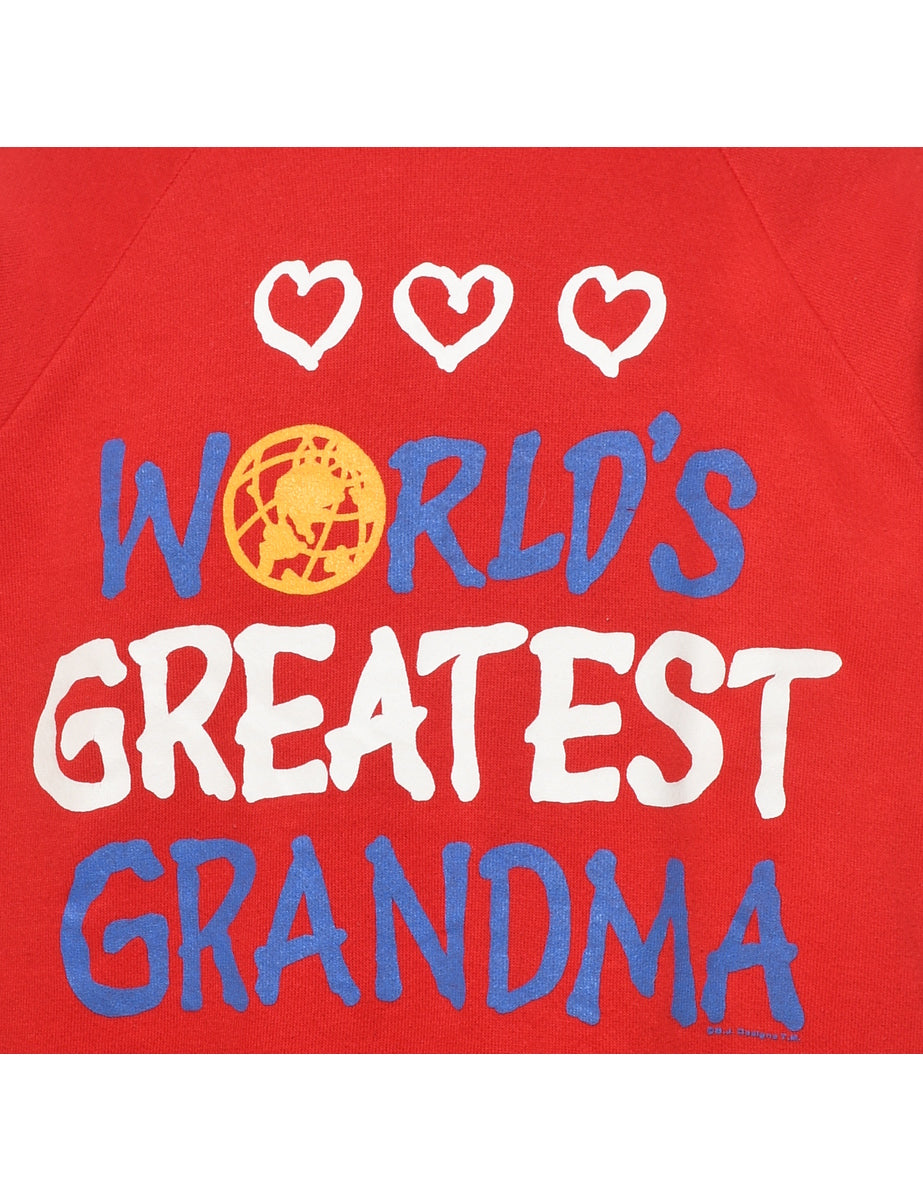 Red Christmas Sweatshirt - L