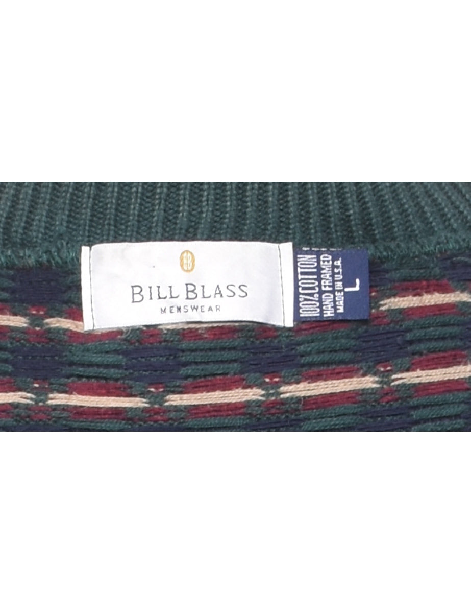 Bill Blass Patterned Jumper - L