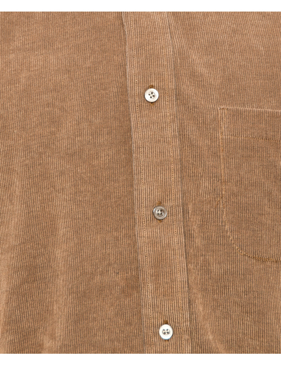 Corduroy Brown Shirt - M