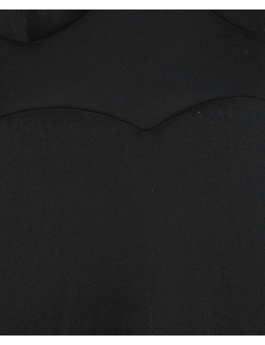 Black Classic Slip Dress - M
