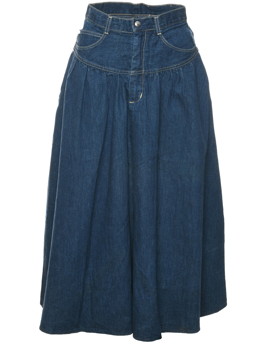 Indigo Denim Skirt - S