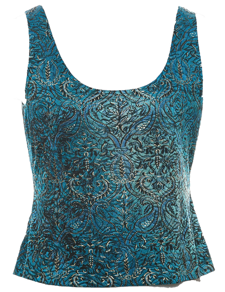 Paisley Evening Top - M