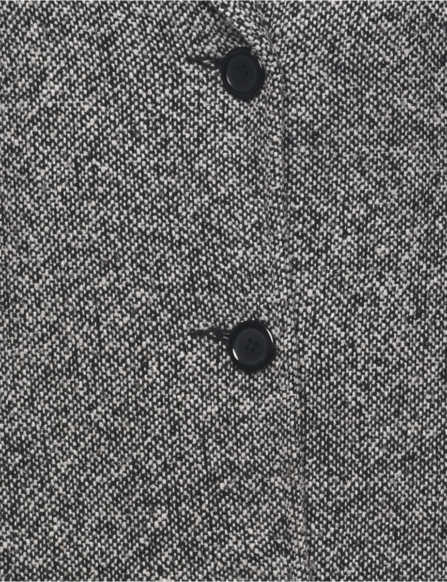 Patterned Wool Coat - M