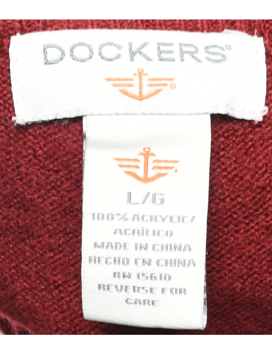 Dockers Checked Pattern Vest - L
