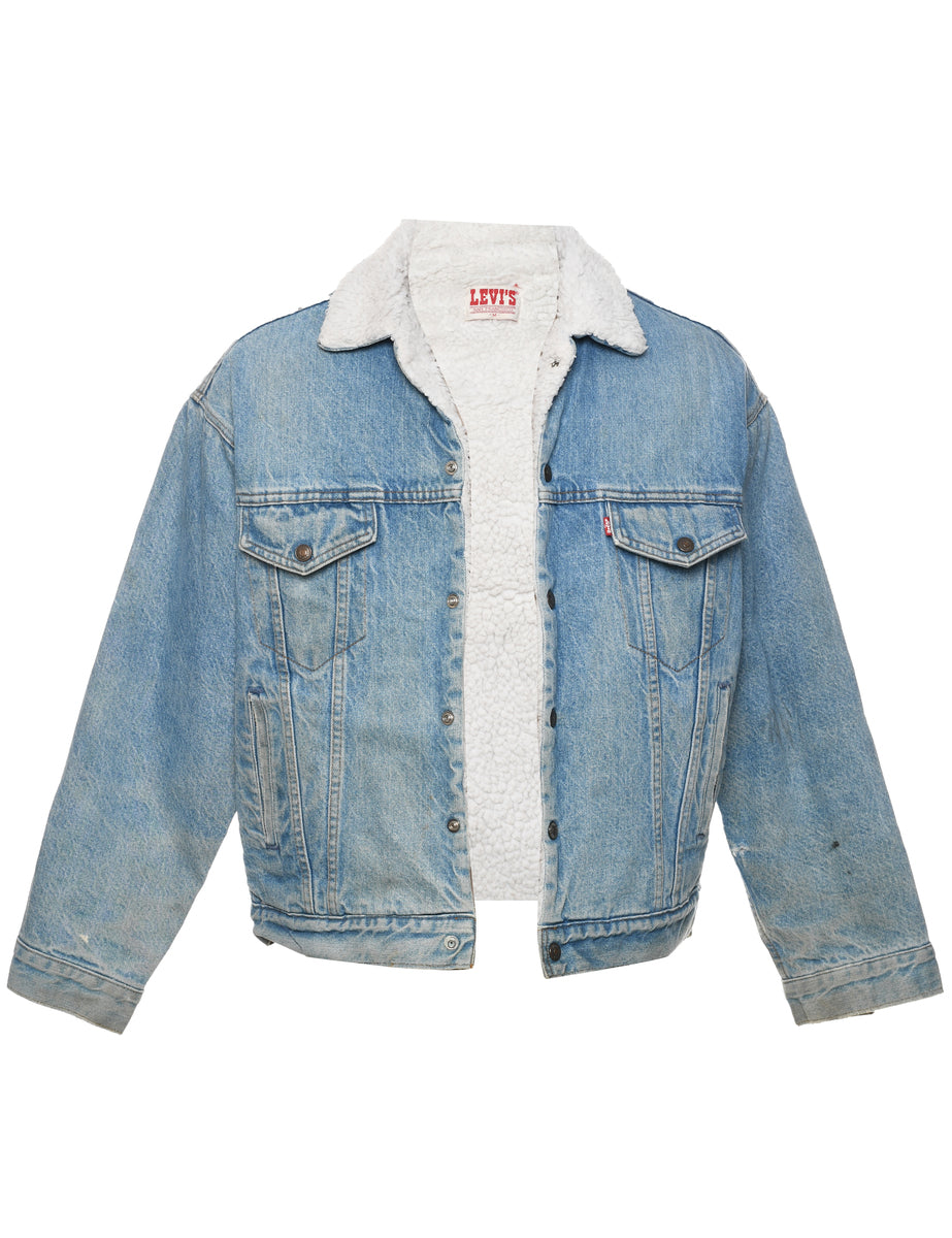 Levi's Shearling Denim Jacket - M