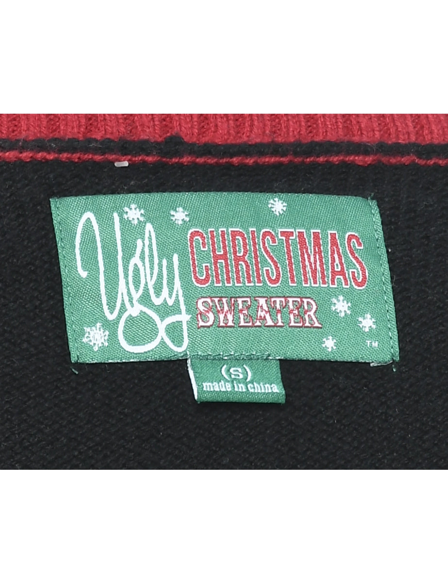 Black Christmas Jumper - S