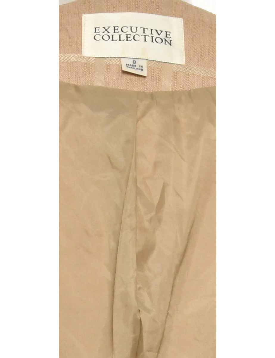 Checked Beige Jacket - XL