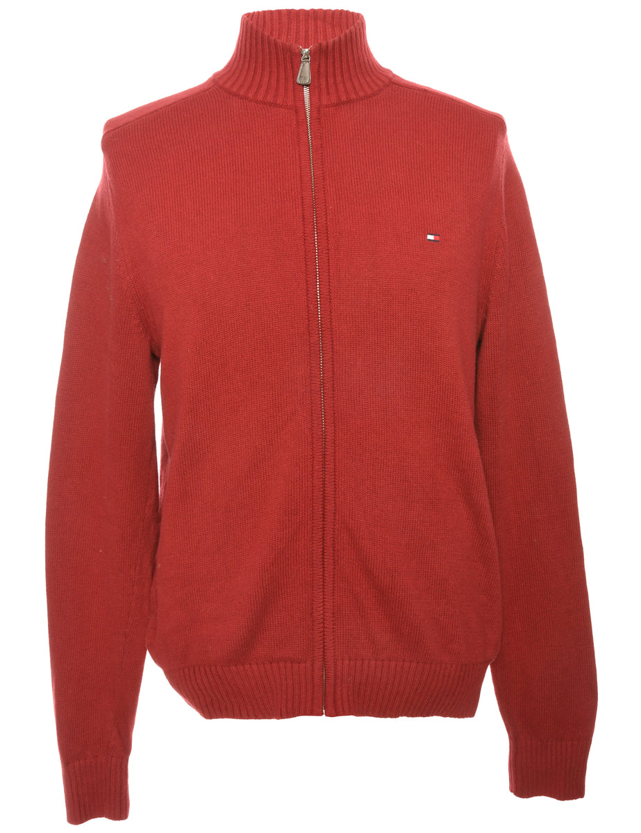Tommy Hilfiger Maroon Cardigan - S