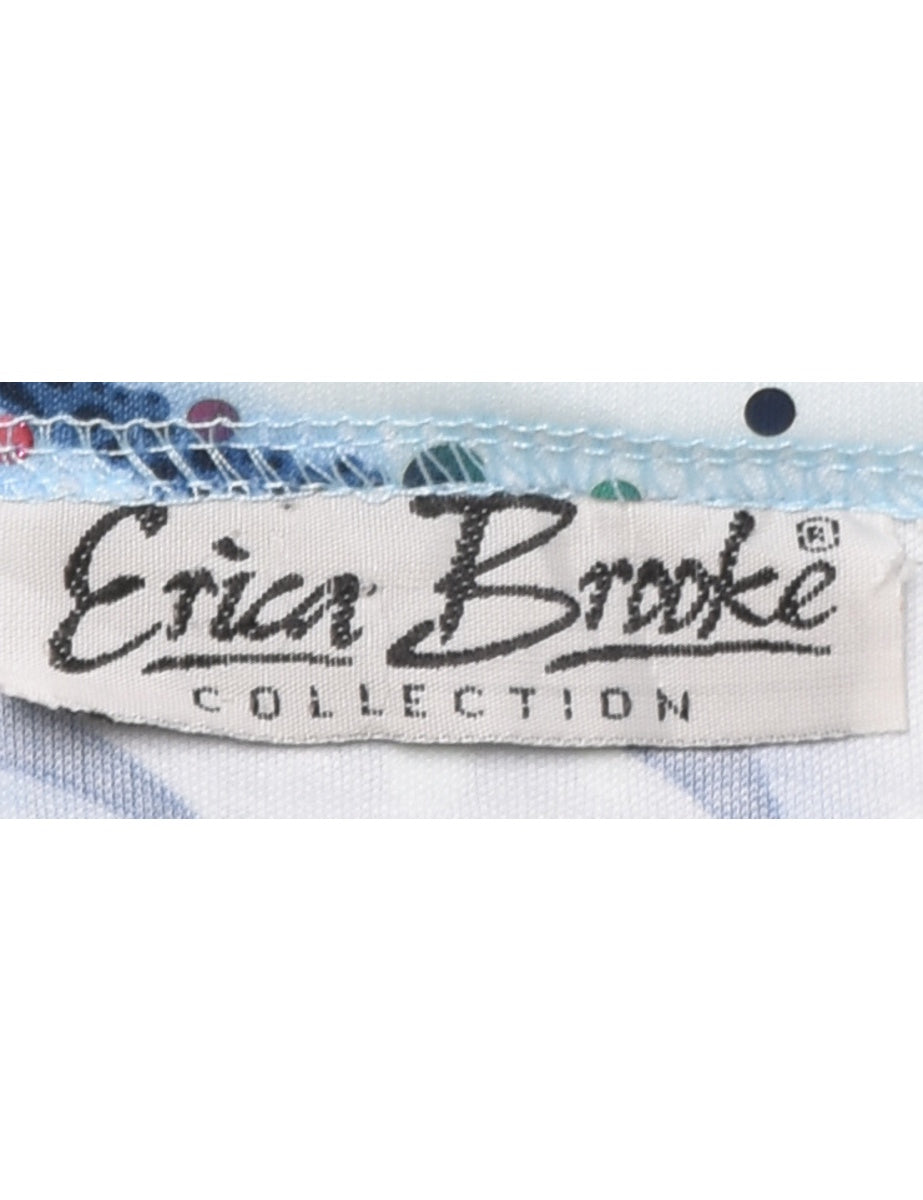 Abstract Y2K Print Evening Top - M