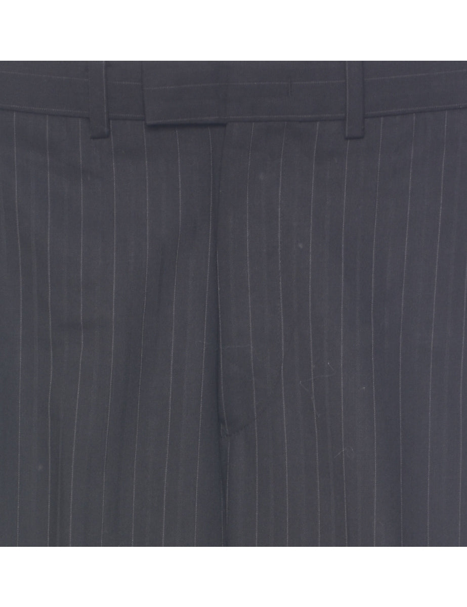 Wool Pinstriped Trousers - W30 L29
