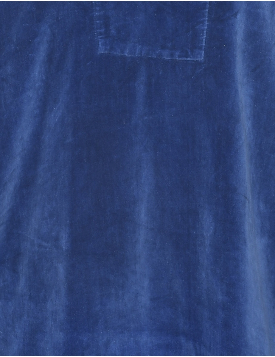Velvet Fabric Evening Top - L
